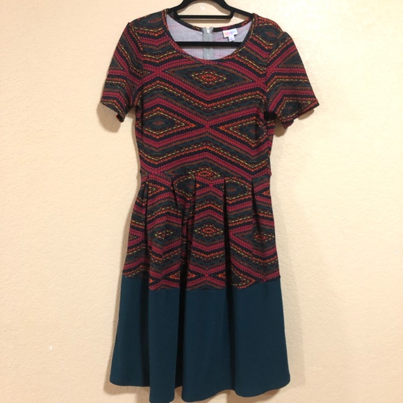 Robe LulaRoe Amelia - Taille L, Neuve Avec étiquettes, Coupe élégante Et Confortable